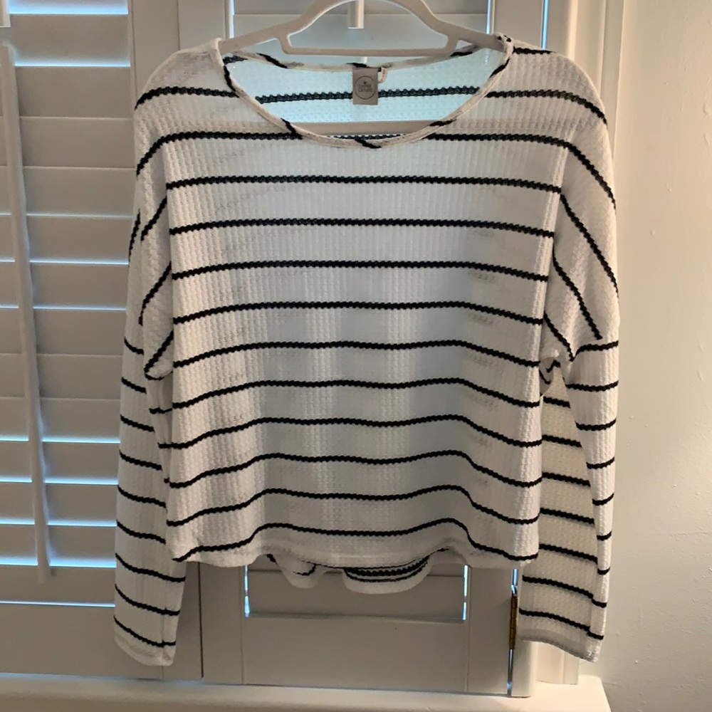 paper crane striped top